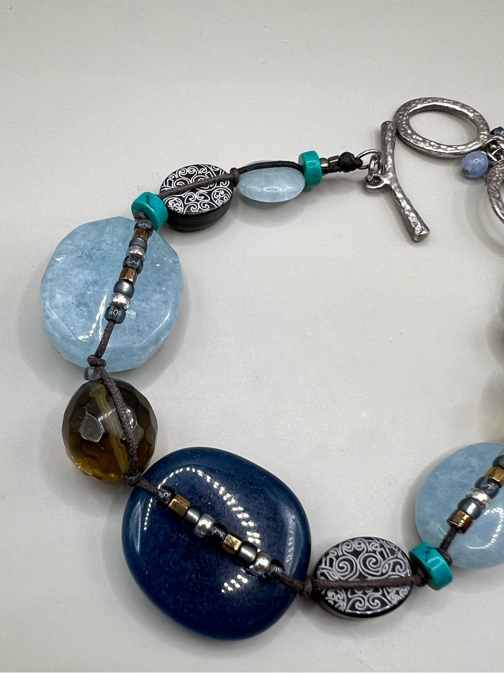 Silpada Blue Watercolors Toggle Bracelet B2240 - Picture 7 of 10